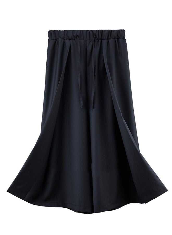 Men's black loose wide-leg straight pants  - Image 4