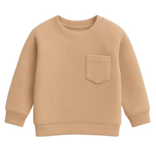 HuggleBug Kids Cotton Waffle Co-ord Set for Boys & Girls | Soft Breathable Everyday Wear Top & Bottom Set - Image 4