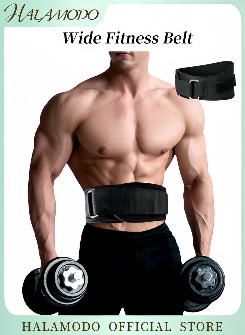 HALAMODO Wide Weightlifting Belt Gym Bodybuilding Fitness Belt Barbell Powerlifting Training Waist Trainer Back Belt Sports Protective Gear for Men & Women - Image 1