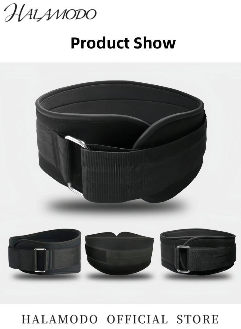 HALAMODO Wide Weightlifting Belt Gym Bodybuilding Fitness Belt Barbell Powerlifting Training Waist Trainer Back Belt Sports Protective Gear for Men & Women - Image 3