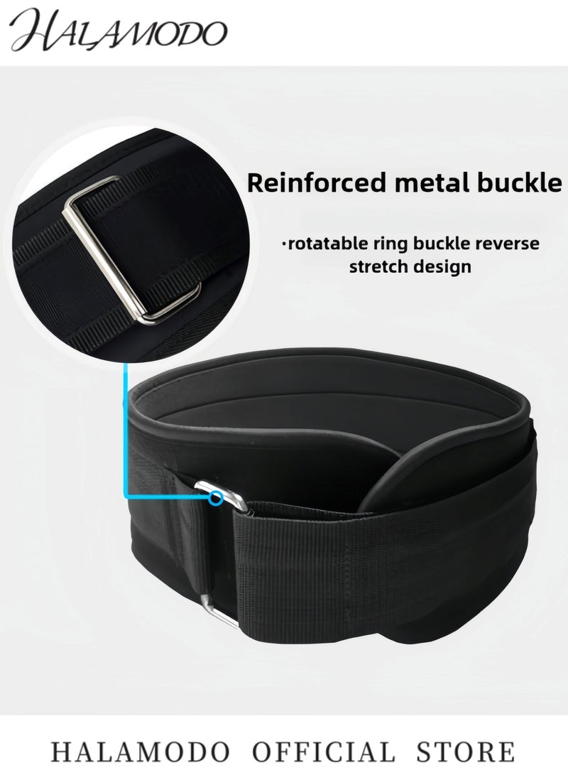 HALAMODO Wide Weightlifting Belt Gym Bodybuilding Fitness Belt Barbell Powerlifting Training Waist Trainer Back Belt Sports Protective Gear for Men & Women - Image 4