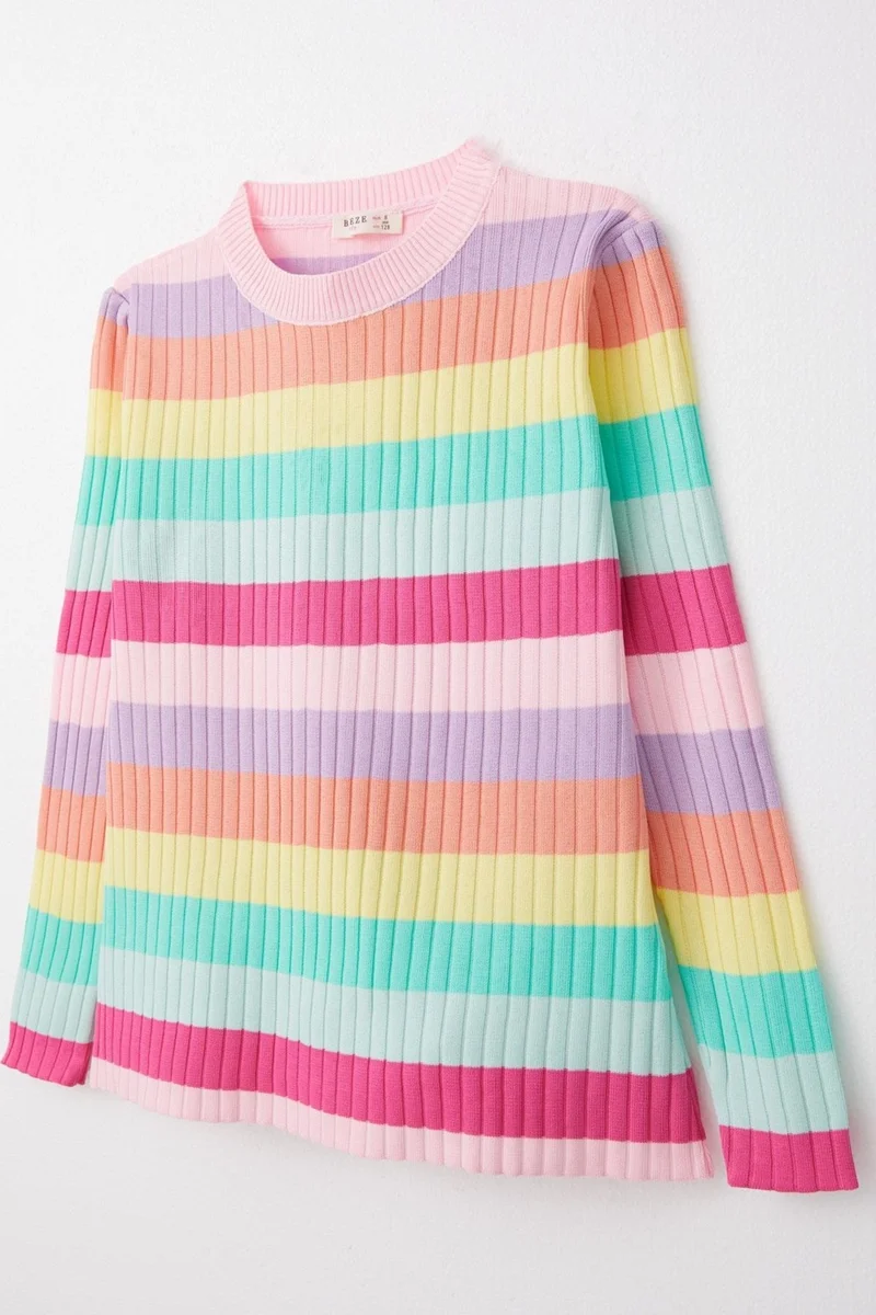 Breeze Girls Knitted Sweater Colorful 8-14 Years, Mixed Colors