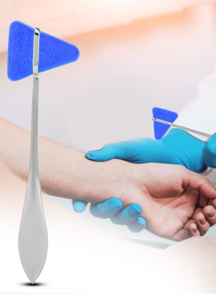 Bukela Percussion Hammer Medical Triangle Neurological Reflex Diagnostic Hammer Percussor Blue - Image 1