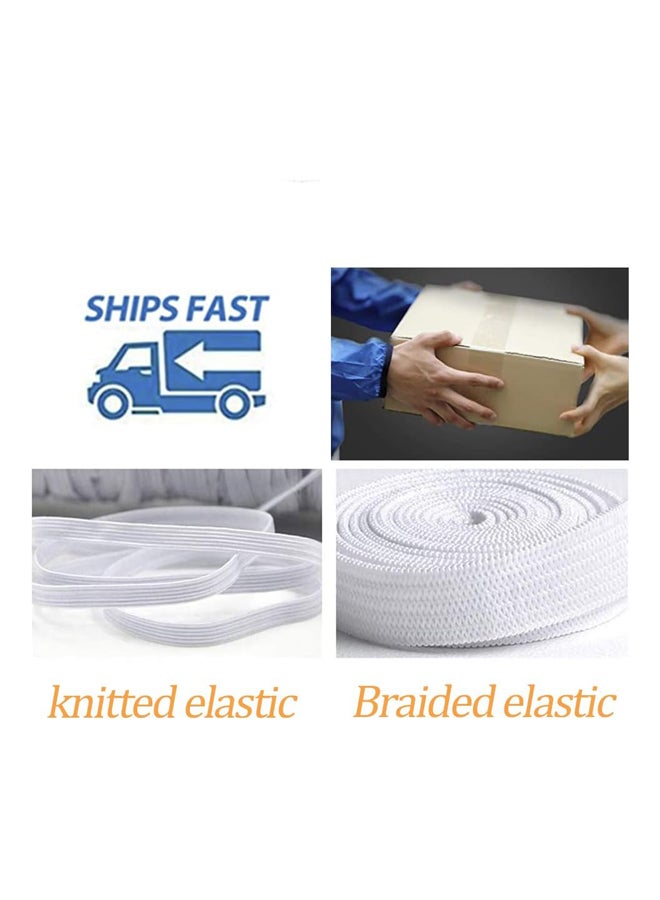 1/4 بوصة 6 مم مرن للخياطة 70 ياردة، حبل ربط الأذن - Image 4