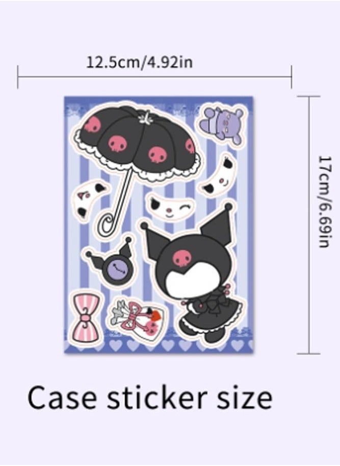 INSENSE - Stickers，Sanrio Kuromi, cartoon cute waterproof DIY puzzle stickers 8 styles - Image 1
