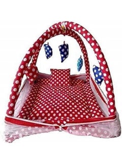 ELSTONE HOME ELSTONE Home Bedding Set with Foldable Mattress Mosquito Net and Pillow Net Bed AC Blanket Wrapper Baby Hooded Blanket Baby Bath Towel Pack of 1 