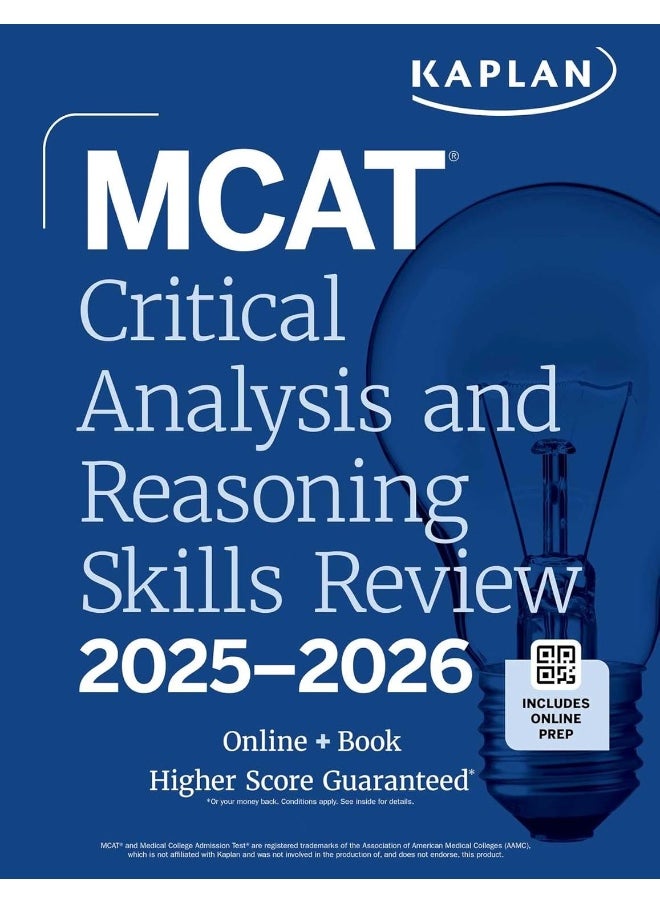 MCAT Critical Analysis and Reasoning Skills Review 2025-2026: Online + Book  - Image 1