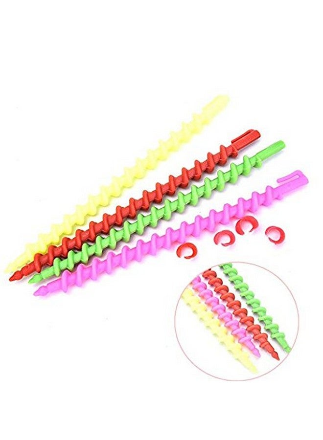 Coobbar Coobar 35Pcs Plastic Barber Hairdressing Spiral Hair Perm Rod Salon Tool Durable - Image 4