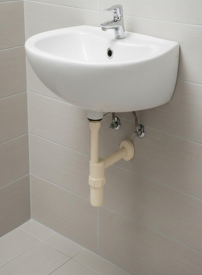 Bluestar Heavy PVC Wash Basin Bottle Trap | Anti-Odor Sink Waste Trap | Includes Wall Pipe & Flange | Easy to Clean | Rust Proof - Image 3