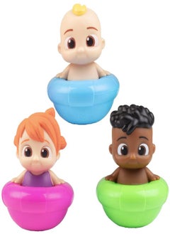 CoComelon Water Toys for Pool & Bath, 3 Piece Set - JJ, Cody and YoYo Floating Bobble Figures for Swimming - Summer Gift for Toddlers & Kids - Ages 18+ Months