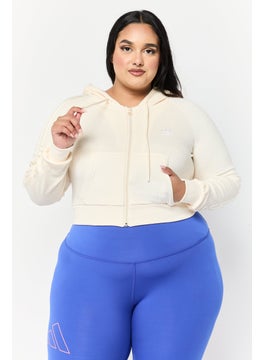 adidas Originals Women Sportswear Fit Long Sleeves Outdoor Sweatshirt, Cream  - Image 1