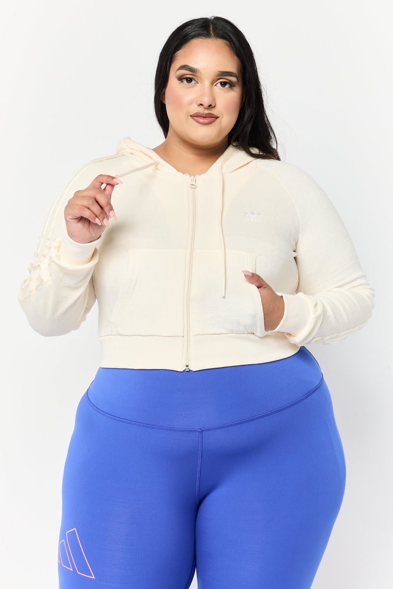 adidas Originals Women Sportswear Fit Long Sleeves Outdoor Sweatshirt, Cream  - Image 1