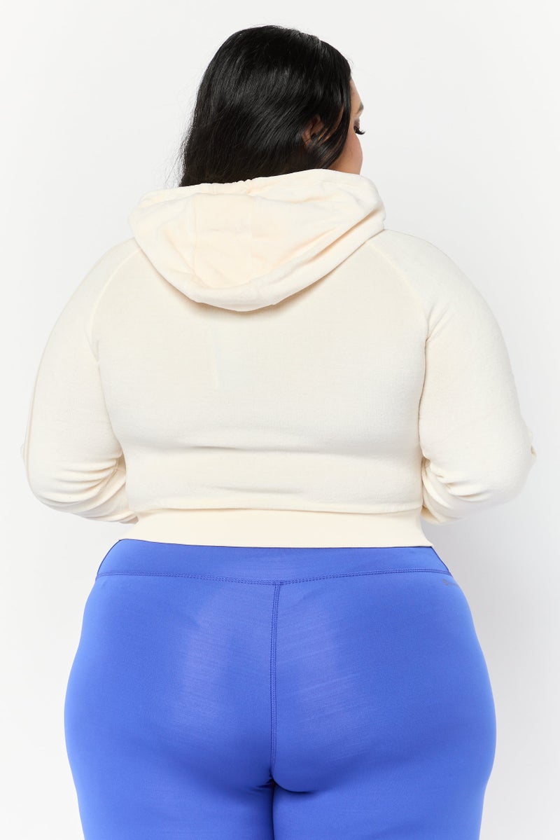 adidas Originals Women Sportswear Fit Long Sleeves Outdoor Sweatshirt, Cream  - Image 2
