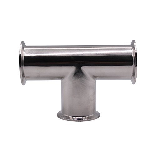 DERNORD Clamp Tee 3 Way Stainless Steel 304 Sanitary Fitting Fits 2" Tri-clamp, 51mm Pipe OD - Image 2