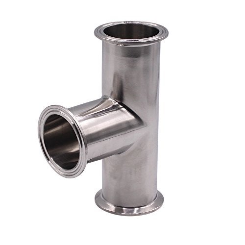 DERNORD Clamp Tee 3 Way Stainless Steel 304 Sanitary Fitting Fits 2" Tri-clamp, 51mm Pipe OD - Image 4
