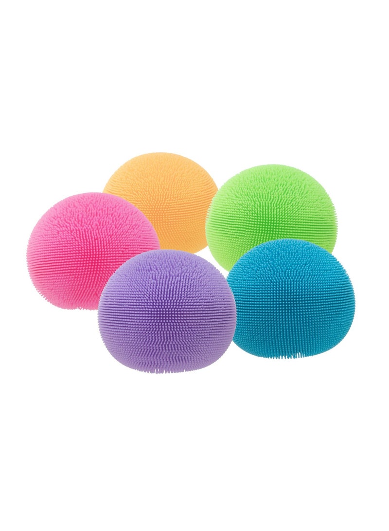 Schylling NeeDoh Fuzz Ball (Random Color Mystery) - Sensory Toy with a Velvet Texture and Soft Cloud Squish - Wavy Pattern You Can See and Feel - Ages 3 and Up - One Per Pack (Wonder Waves) - Image 5