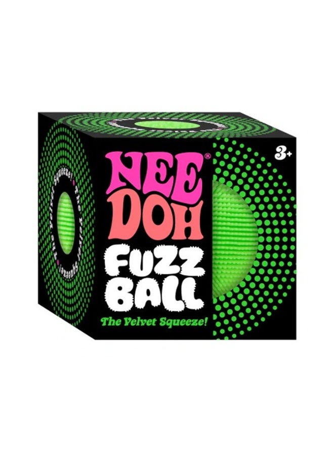 Schylling NeeDoh Fuzz Ball (Random Color Mystery) - Sensory Toy with a Velvet Texture and Soft Cloud Squish - Wavy Pattern You Can See and Feel - Ages 3 and Up - One Per Pack (Wonder Waves) - Image 3