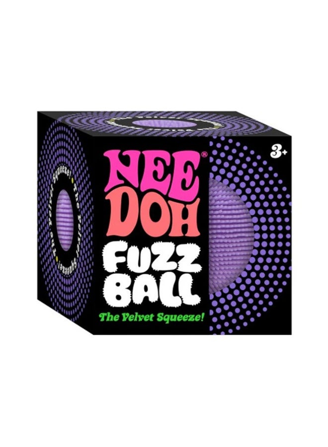 Schylling NeeDoh Fuzz Ball (Random Color Mystery) - Sensory Toy with a Velvet Texture and Soft Cloud Squish - Wavy Pattern You Can See and Feel - Ages 3 and Up - One Per Pack (Wonder Waves) - Image 4