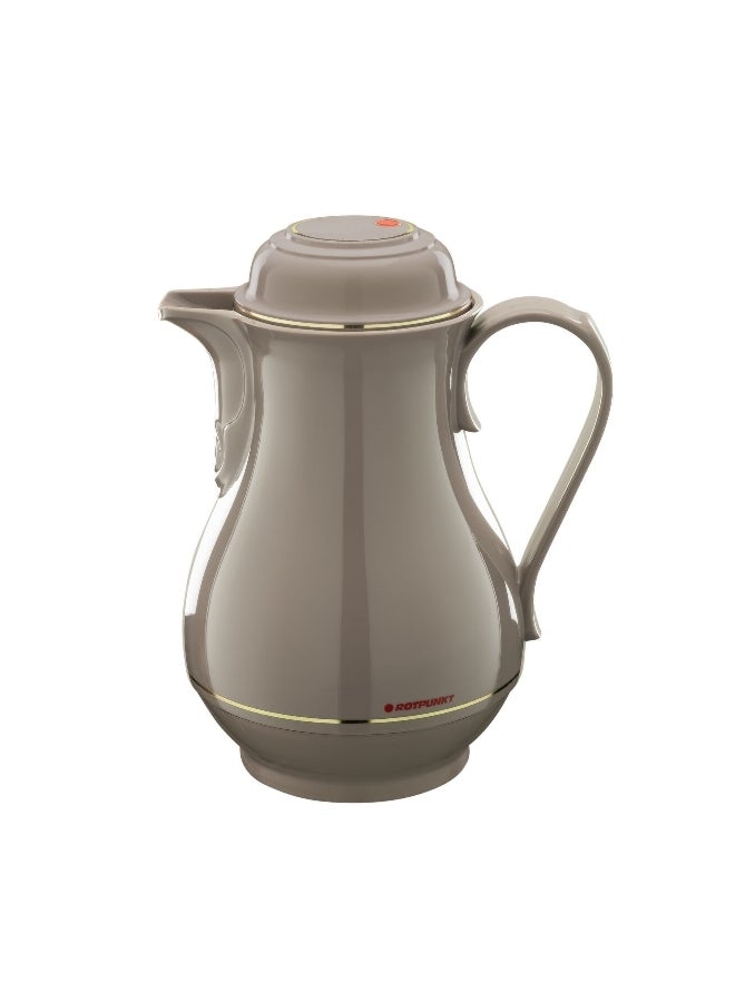 ROTPUNKT Durable and Elegant Design Vacuum Jug Warm Grey 1 Liter 003-0614