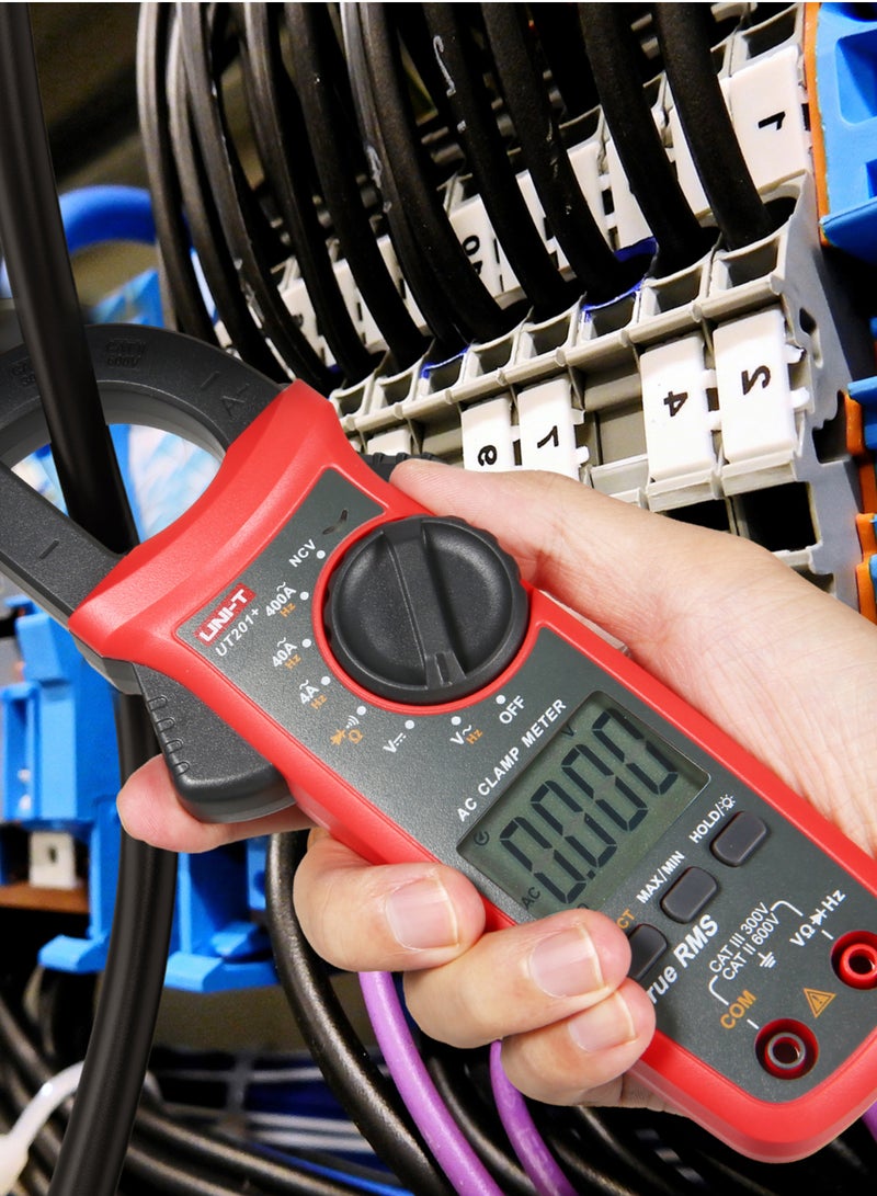 UNI-T UT201+ 4000 Counts Digital Clamp Meter True RMS Multimeter Clamp Ammeter Voltage Meter NCV Test Universal Meter Tester AC Current Clamp Tester - Image 5