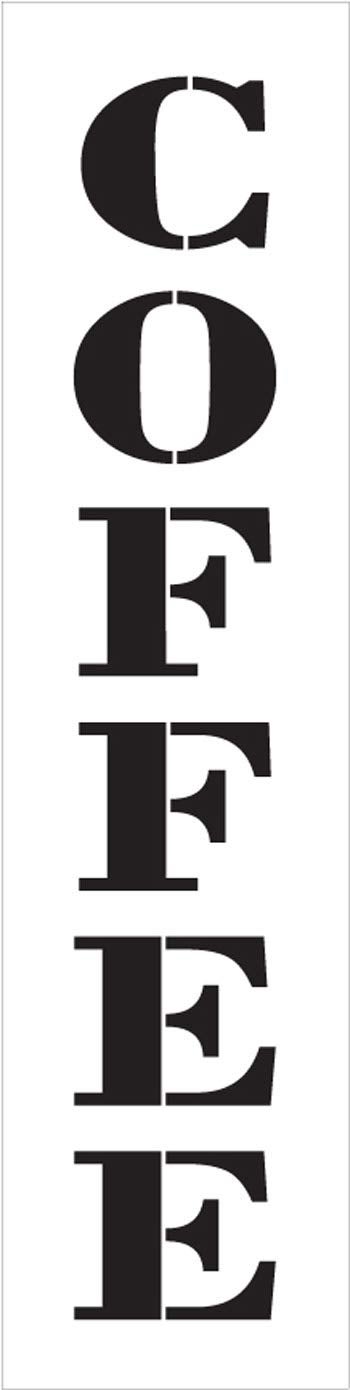 Studio R 12 Coffee - Farmhouse Serif - Vertical - Word Stencil - 4" x 16" - STCL1966_2 - by StudioR12 - Image 4