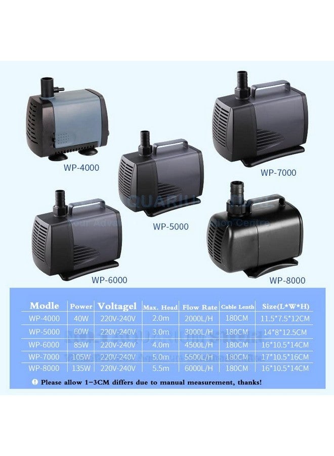 VAYINATO Sobo WP Series Aquarium Submersible Pump WP-4000 | Power : 40W | Output : 2000L/H | H.max : 2.0M - Image 5