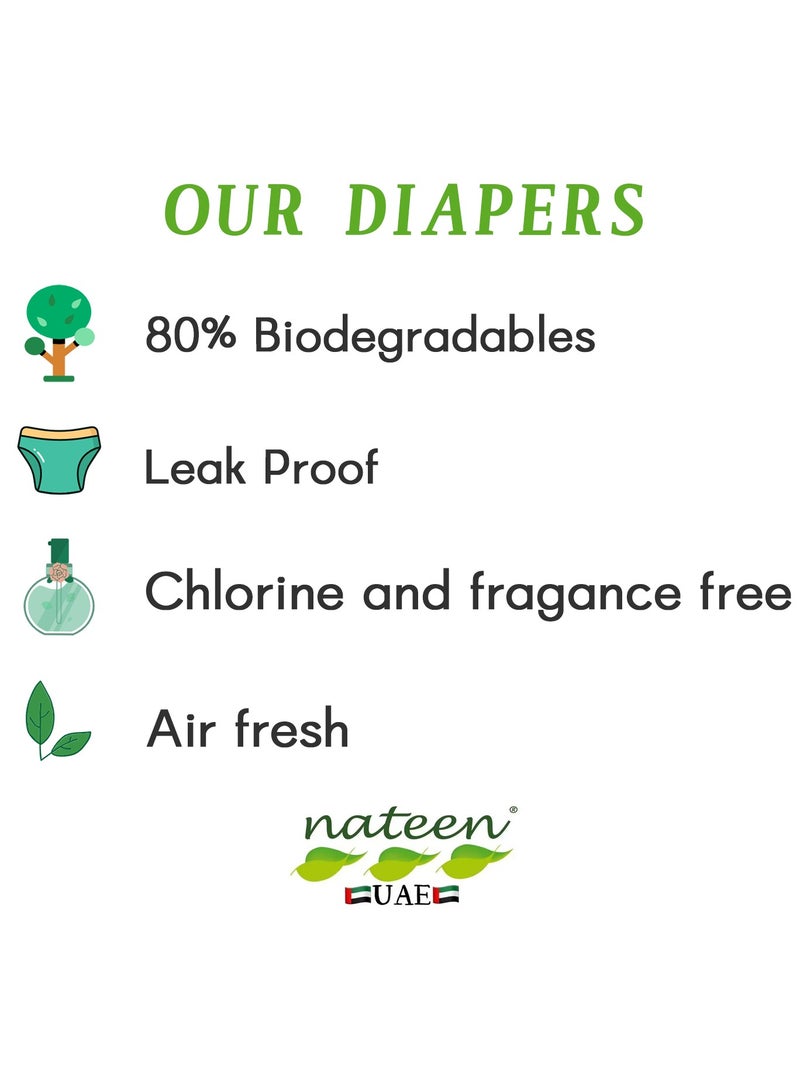 nateen Flexi Plus Adult Diapers Pants,Incontinence Pull Up,Medium,Waist Size 90-130Cm,20 Count,Superior Comfort,Excellent Combination Of Protection. - Image 2