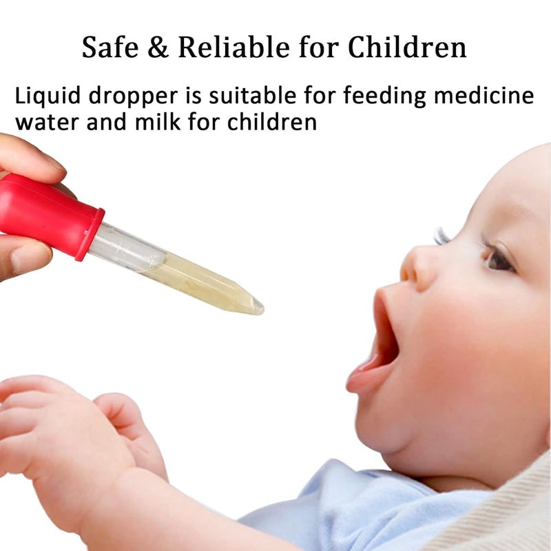 SQUISHY 8PCS Dropper for Baby, Dropper Bottle, Pipette Multi-color Pipette Droppers with 2 Cleaning Brushes, Soft Filler Droppers for Accurate Liquid Transfer Eye Drops and General Liquid Dispensing - Image 5