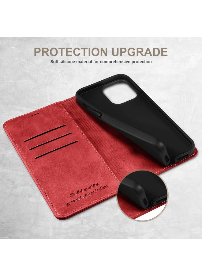 Suteni Case For iPhone 16 Pro Max Calf Texture Horizontal Flip Leather Phone Case - Image 3