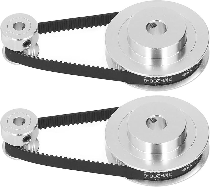 طقم بكرات تزامن من سبائك الألومنيوم 20T 60T مع حزام 6 مم لمحرك السائر للطابعة ثلاثية الأبعاد - Image 4