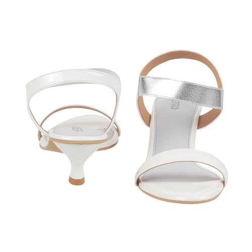 Metro Womens Synthetic White Sandals (Size (8 UK (41 EU)) - Image 5