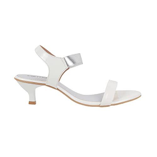 Metro Womens Synthetic White Sandals (Size (8 UK (41 EU)) - Image 3