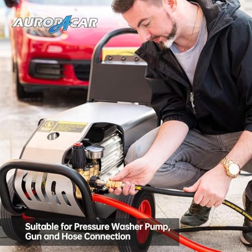 AURORA CAR Pressure Washer Adapter Set, Quick Connect Kit, M22 14mm to 3/8 Inch Quick Connect Pressure Washer Hose Adapter - Image 4
