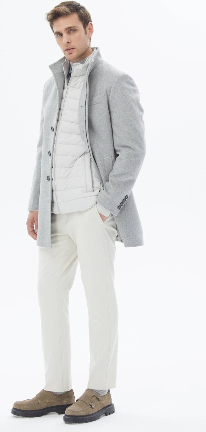 Kip Grey Woven Coat  - Image 3