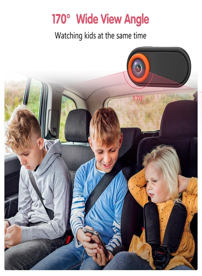 LUCKVIEW BM2 Car Camera for Baby, 5.2" 1080P Screen with 3X Zoom, Clear Rear-Facing View, 360° Rotating Lens, Easy Installation – Safety for Infants and Pets - Image 4