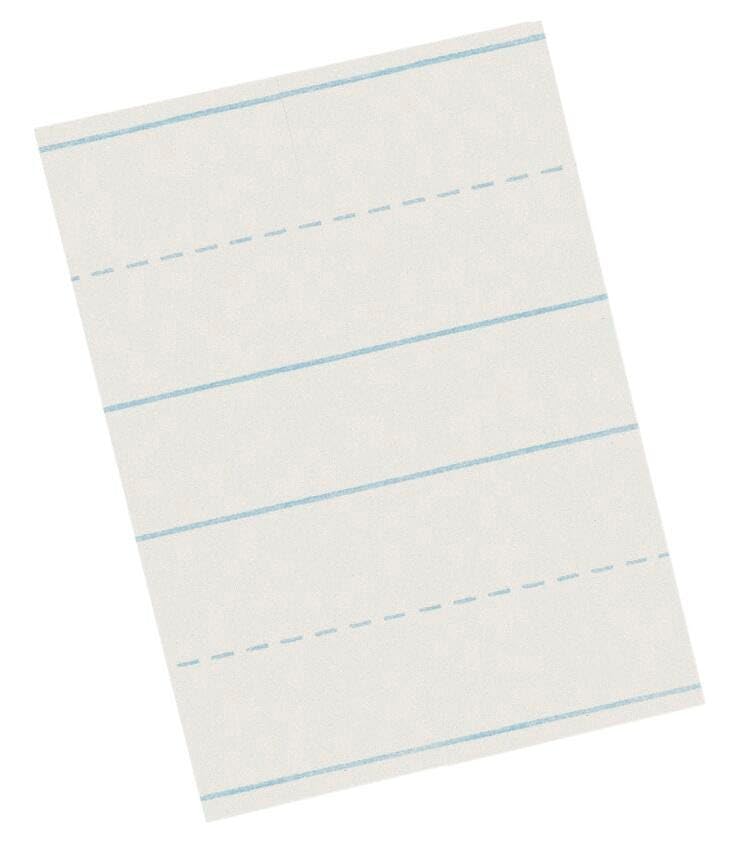 School Smart Skip-A-Line Ruled Writing Paper, 3/4 Inch Ruled Long Way, 11 x 8-1/2 Inches, 500 Sheets - Image 2