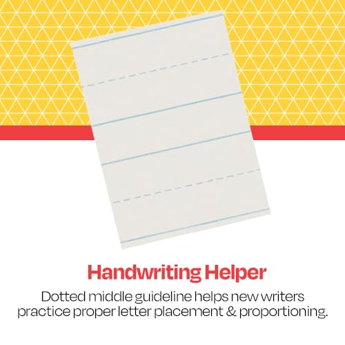 School Smart Skip-A-Line Ruled Writing Paper, 3/4 Inch Ruled Long Way, 11 x 8-1/2 Inches, 500 Sheets - Image 5