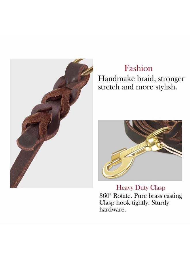 Highland Farms Select Premier 6ft Leather Dog Training Leash. Made from Leather and is a Great Option for Hunting Dogs or General Obedience in The Backyard.Christmas Dog Gifts - Image 3