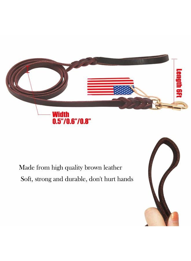 Highland Farms Select Premier 6ft Leather Dog Training Leash. Made from Leather and is a Great Option for Hunting Dogs or General Obedience in The Backyard.Christmas Dog Gifts - Image 2