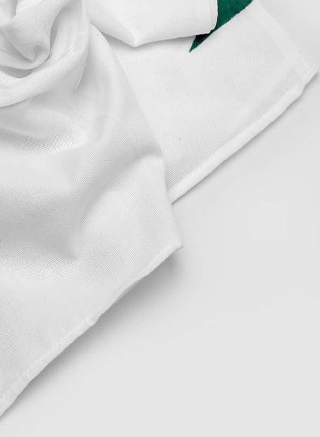 YATTA Traditional New Born Baby Towel | Non Dyed Pure Muslin Towel | Soft Cotton White Colour | Chemicals Free & Quick Drying | Stitched Ends | 45x22 Inches | Pack of 2 - Image 4