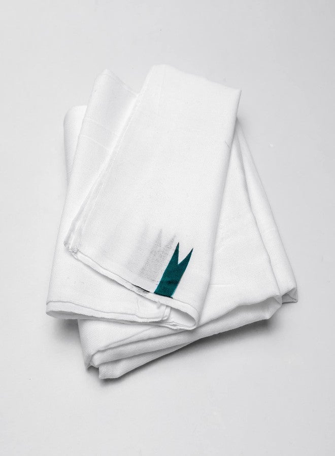 YATTA Traditional New Born Baby Towel | Non Dyed Pure Muslin Towel | Soft Cotton White Colour | Chemicals Free & Quick Drying | Stitched Ends | 45x22 Inches | Pack of 2 - Image 1