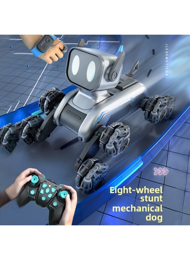 لعبة الأطفال الصبي الذكي الروبوت الكلب سيارة التحكم عن بعد ثمانية عجلات سيارة التحكم عن بعد هدية عيد ميلاد 3-6 سنوات من العمر اللون: 28 سم كلب آلي للتحكم عن بعد 【ثماني جولات وثمانية محركات】 تحكم واحد - Image 3