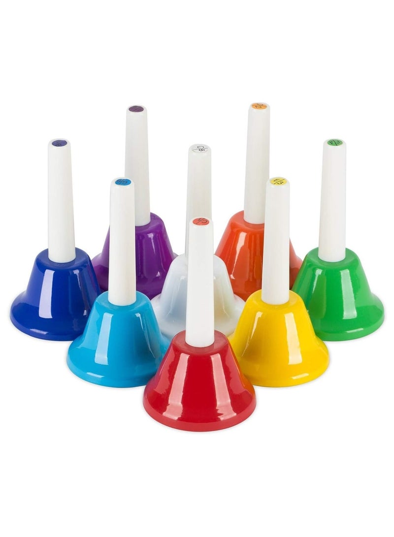 8 Note Diatonic Metal Hand Bells Set Musical Instrument for Musical Instrument - Image 1
