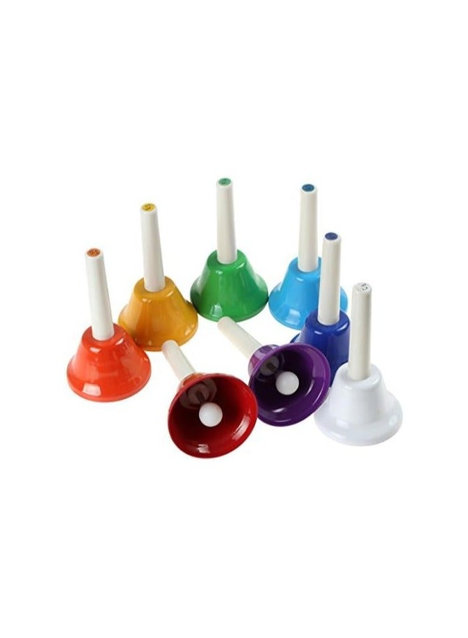 8 Note Diatonic Metal Hand Bells Set Musical Instrument for Musical Instrument - Image 2