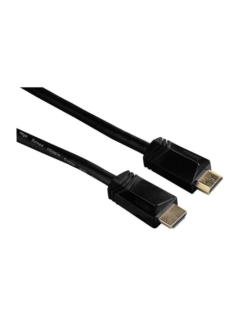 Hama High-Speed HDMI Cable, Plug - Plug, Ethernet, gold-plated,3 m - Image 1