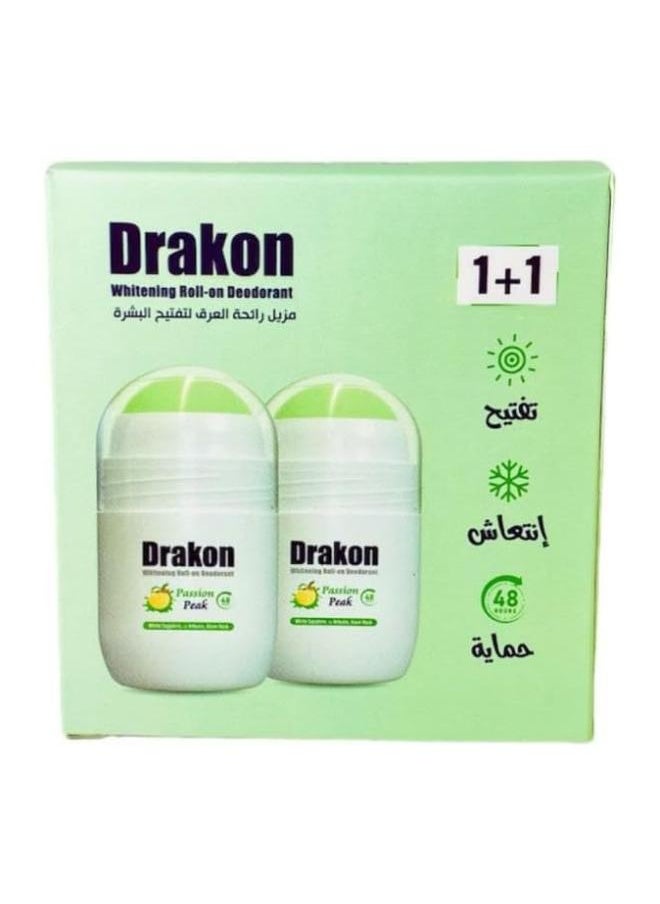 DRAKON - Whitening Roll-On Deoderont Passion Peak 1+1 - Image 1