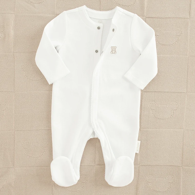 كول كلوب من سمييك CCB3201691 WHITE COTTON OVERALL