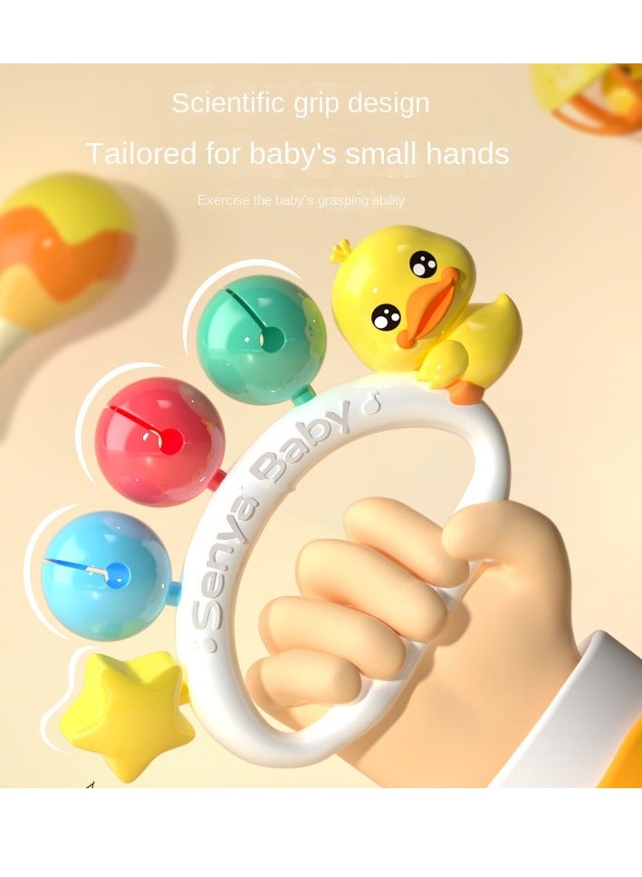 مجموعة صناديق هدايا التعليم المبكر للأطفال المكونة من 8 قطع بتصميم بط لطيف - مادة ABS الآمنة - ألعاب موسيقية ملونة للأطفال - Image 3