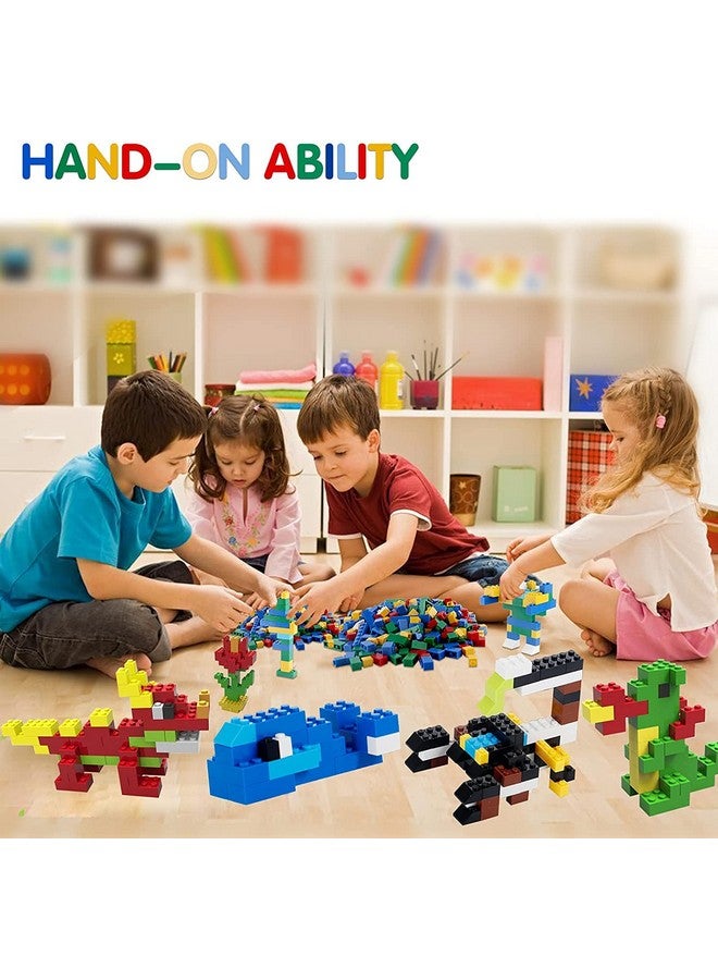 Chocozone Building Blocks Random Colors & Shapes Toys For 6 Years + Boys & Girls Learning Stem Toys Birthday Gift For Kids (1000 Piece Building Blocks) - Image 2