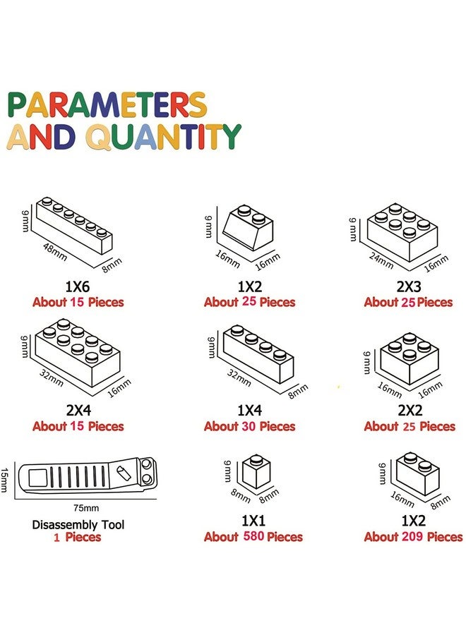 Chocozone Building Blocks Random Colors & Shapes Toys For 6 Years + Boys & Girls Learning Stem Toys Birthday Gift For Kids (1000 Piece Building Blocks) - Image 5